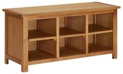 vidaXL Schoenenrek 90x37x45 cm massief eikenhout