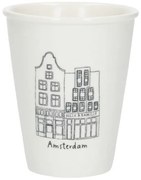 Gevel mok, Amsterdam Nieuwendijk, porselein, 200 ml