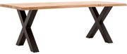 Goossens Eettafel Blade, Boomstamblad 180 x 90 cm 5 cm dik