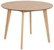 ROXY Natuurlijk eiken 105 cm - RONDE TAFEL VOOR KEUKEN/EETKAMER RETRO