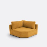 Omkeerbare hoekmodule, gemêleerde chenille, Monica