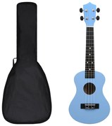 vidaXL Ukuleleset met tas voor kinderen sopraan 23'' blauw