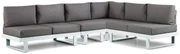 Hoek loungeset 6 personen Aluminium Wit  Lifestyle Garden Furniture Lorenzo