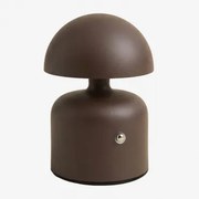 Draadloze Led-buiten Tafellamp Van Ijzer Nantali Bruin – Chocolade - Sklum