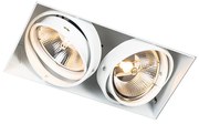 Inbouwspot wit GU10 AR111 trimless 2-lichts - Oneon Modern GU10 Binnenverlichting Lamp