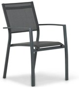 Tuinstoel stapelbaar Aluminium Grijs-antraciet Lifestyle Garden Furniture Sella