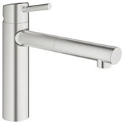 GROHE Concetto Keukenkraan - uittrekbare uitloop - supersteel geborsteld 31129DC1