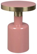 Zuiver Glam Emaille Bijzettafel Roze - 36 X 36cm.