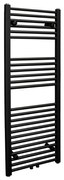 Sanicare design handdoekradiator 45x160cm midden aansluiting zwart mat