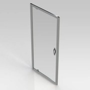 GO by Van Marcke Belo draaideur 900x1900mm 6mm easy clean glas profielen aluminium verchroomd S205490