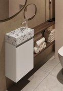 Fontana Terrazzo toiletmeubel 40cm wit mat