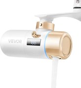 VEVOR Huidverzorgend Kraanwaterfilter met Micro-Nano-Bubbeltjes voor de Huid, Kraanreiniger, Verwijdert Chloor met 1 Filter, voor Keuken- en Badkamerkranen, Wit + Goud