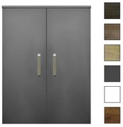 Sanicare kolomkast met luxe chromen greep 67x90x32cm antraciet