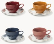 Koffiekopjes Mystic met schoteltjes, 4-delig