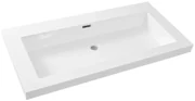 Mueller Brazil wastafelmeubel 100cm houtnerf grijs 0 kraangaten