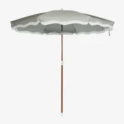 Jarko Parasol Ø230 Cm In Stof En Staal Groen – Khaki - Sklum