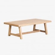 Rectangulaire Tuin Salontafel 130x75 Cm Van Acaciahout Dubai Rustiek Acaciabruin - Sklum