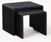 Bijzettafel Willa van teakhout, 2-delig