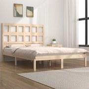 vidaXL Bedframe massief grenenhout 135x190 cm 4FT6 Double