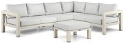 Hoek loungeset 6 personen Aluminium Taupe  Lifestyle Garden Furniture Luca