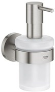 GROHE Essentials Zeepdispenser - 160ml - met houder - wandmontage - supersteel 40448dc1