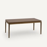 Uitschuifbare tafel in notenhoutfineer, Yolo