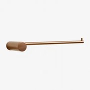 Handdoekhouder Voor Aan De Muur Met Stang Voor Badkamer In Roestvrij Staal (↔︎20 Cm) Devon Rosé Goud - Sklum