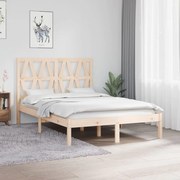 vidaXL Bedframe massief grenenhout 120x190 cm 4FT Small Double