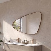 Ben Nature organische spiegel 120x70cm links geborsteld koper