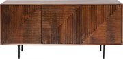 Kare Design Grooves Dressoir Donker Hout - 164x40x79cm.