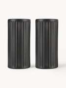 Zout- en peperstrooier Groove met groefstructuur, 2-delig