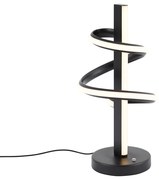 Design tafellamp zwart incl. LED dimbaar met 3-way switch - Rolla