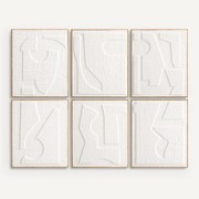 Set van 6 kaders in reliëfpapier, Hekatos