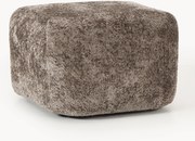 Voetenbank Wolke van teddy-bouclé