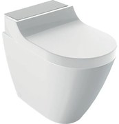 Geberit AquaClean Tuma Comfort Douchewc Staand - spoelrandloos - afdekplaatje geb. rvs - glans wit 146.310.fw.1