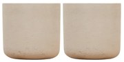 2x Pot Charlie beige washed