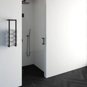 BRAUER Void nisdeur helder glas 70x200 omkeerbaar incl. glascoating mat zwart GS-VON1H70200MZ