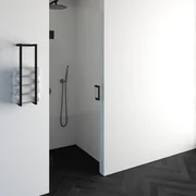 BRAUER Void nisdeur helder glas 70x200 omkeerbaar incl. glascoating mat zwart GS-VON1H70200MZ