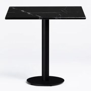 Vierkante Bar Tafel Van Rocher Marmer Zwart Marmer & ~60 Cm - Sklum
