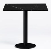 Vierkante Bar Tafel Van Rocher Marmer Zwart Marquina-marmer & ~60 Cm - Sklum
