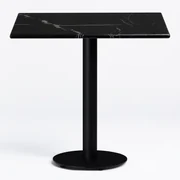Vierkante Bartafel In Marmer Rocher Zwart Marmer & ~60 Cm - Sklum