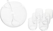 Secret de Gourmet Sangria en Punch Bowl Set - 8-Delig - Glas - Inclusief 6 Glazen