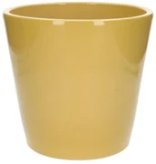 Bloempot, aardewerk, geel,Ø 25 cm