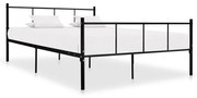 vidaXL Bedframe metaal zwart 140x200 cm