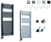 Sanicare Elektrische Design Radiator - 111.8 x 45 cm - 596 Watt - thermostaat chroom linksonder - wit HRLEC 451118/W