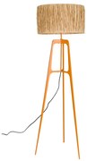 Dutchbone Afra Design Vloerlamp Oranje Driepoot