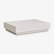Rechthoekige Salontafel 120x90 Cm In Cement Manir Wit - Sklum