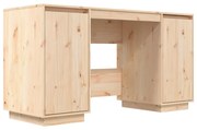 vidaXL Bureau 140x50x75 cm massief grenenhout