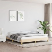 vidaXL Bedframe stof crèmekleurig 180x200 cm