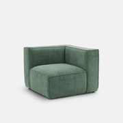 Modulaire hoekbank van getextureerd fluweel, Seven